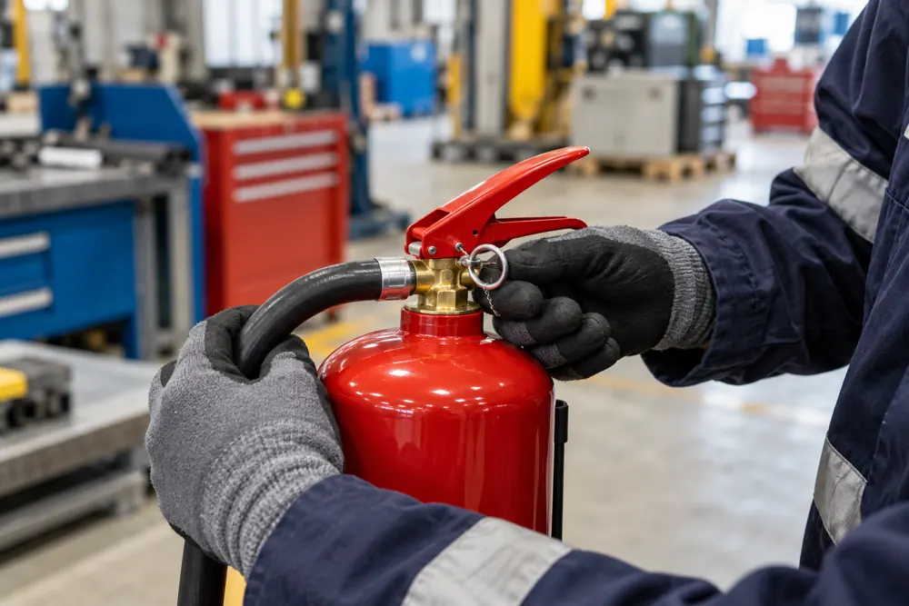Fire Extinguisher Servicing equipment in commercial premises